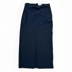 Ivan Grundahl Wool Blend Slit Front Maxi Skirt
